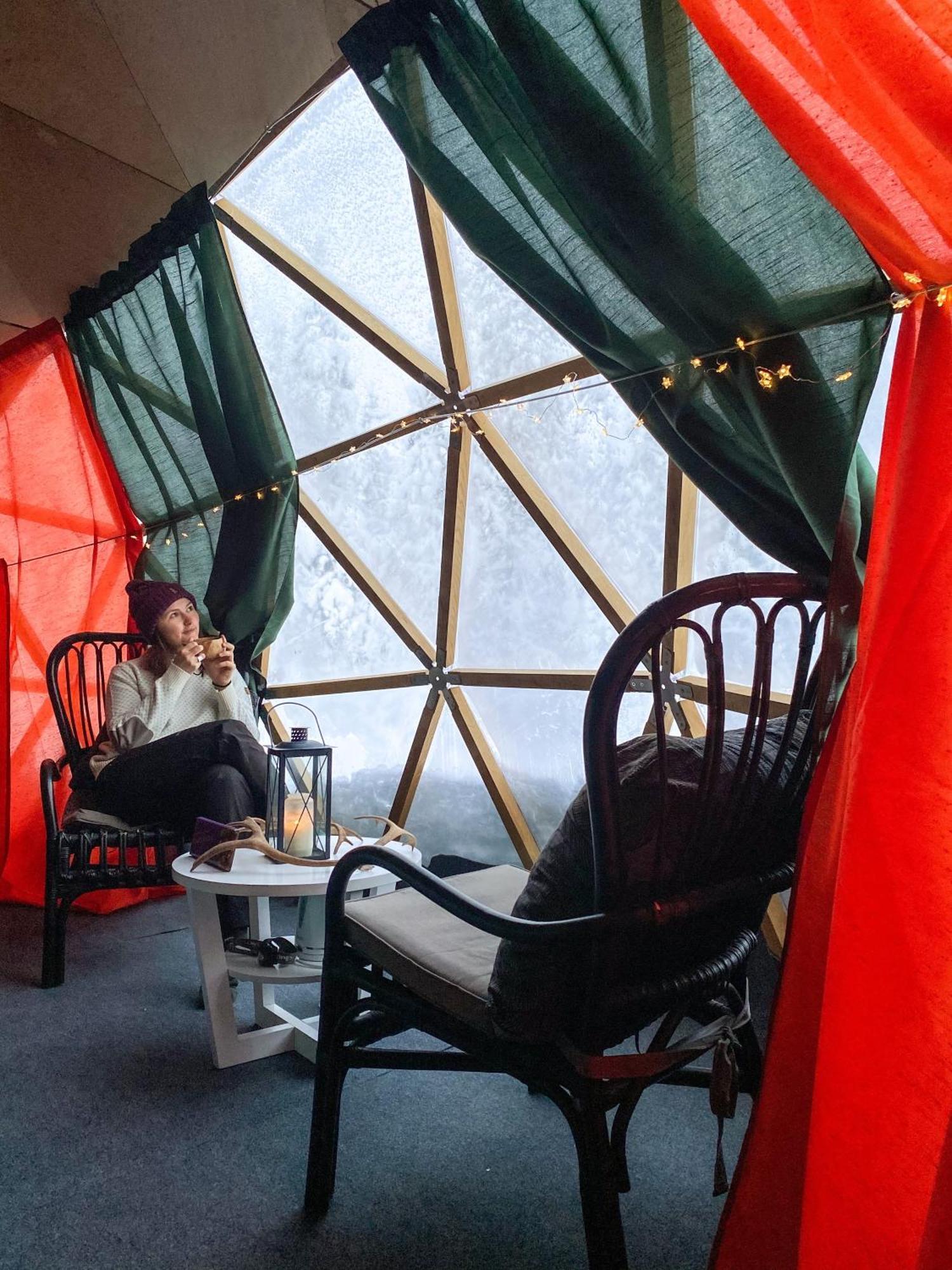 Aurora Igloo Fireplace-Heated Tents In A Secret Forest With Private Jacuzzi And Shared Sauna Bathroom And Dog Friendly Рованиеми Екстериор снимка